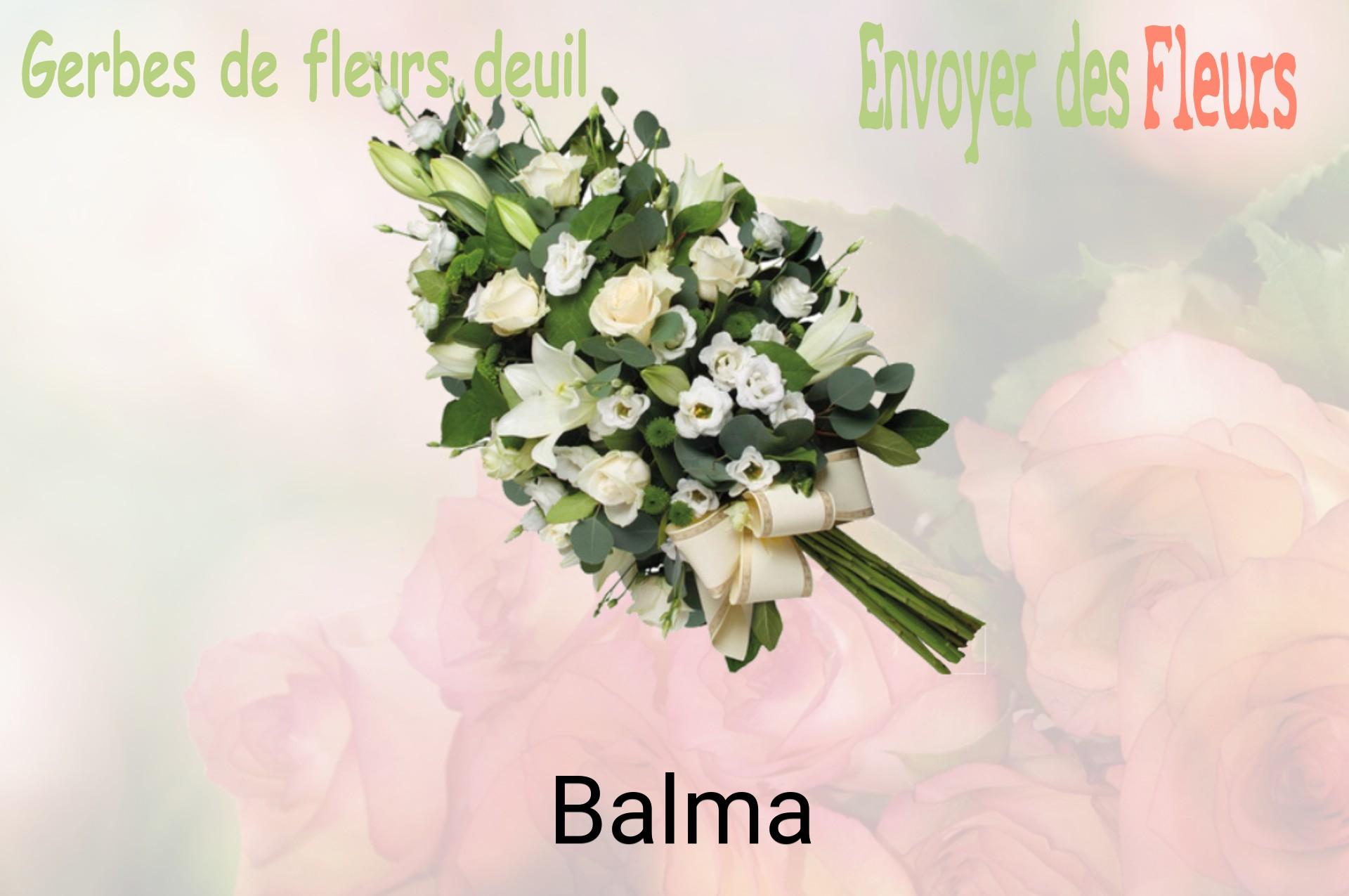 Gerbe de fleurs de deuil livrée à Balma
